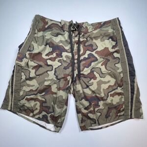 Mens XL Ocean Pacific OP Camo Camouflage Swim Trunks Board Shorts‎ 40 42
